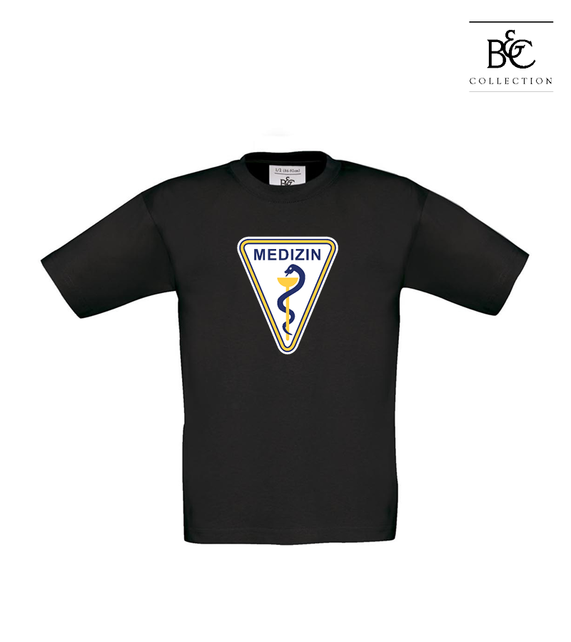 B&C Kinder T-Shirt Black "Anton Frontprint"
