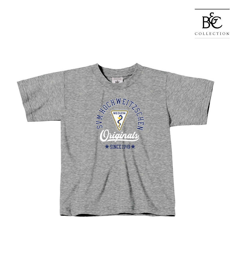 B&C Kinder T-Shirt Sports Grey "Jacob"