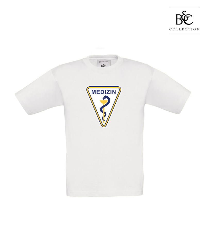 B&C Kinder T-Shirt White "Anton Frontprint"
