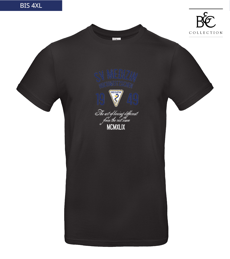 B&C Herren T-Shirt Black "Isack"