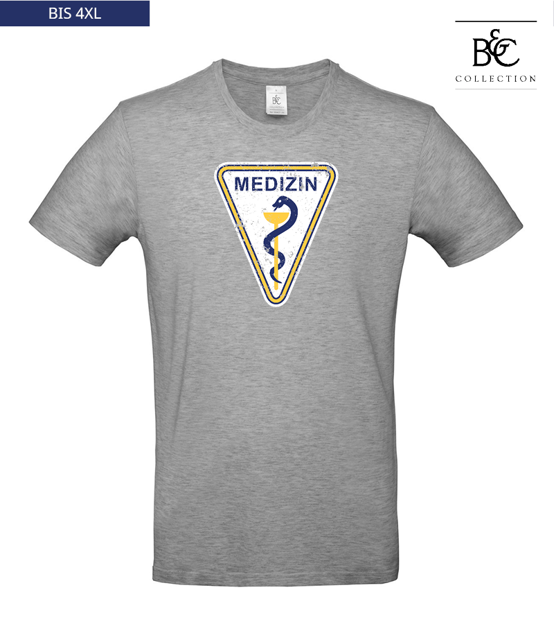 B&C Herren T-Shirt Sports Grey "Uwe Frontprint"