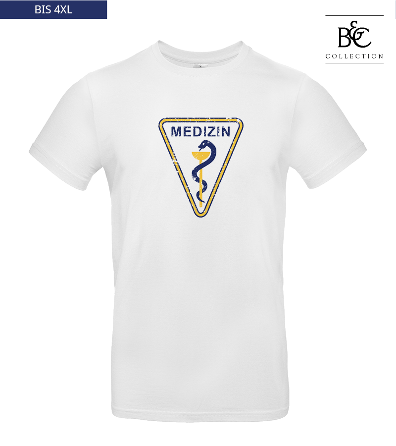 B&C Herren T-Shirt White "Uwe Frontprint"