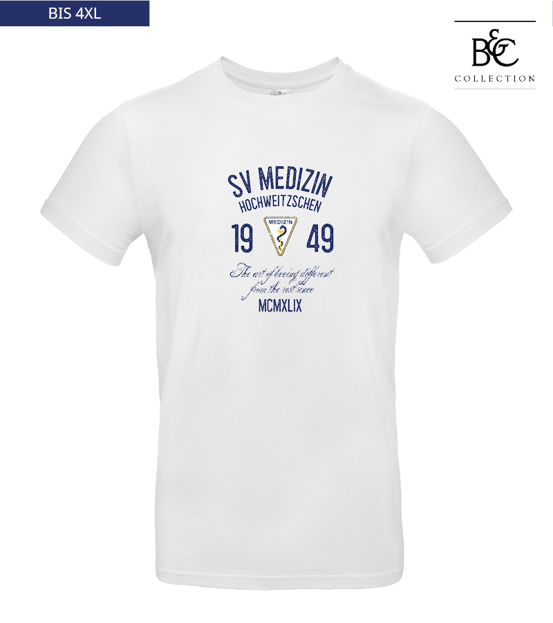 B&C Herren T-Shirt White "Isack"