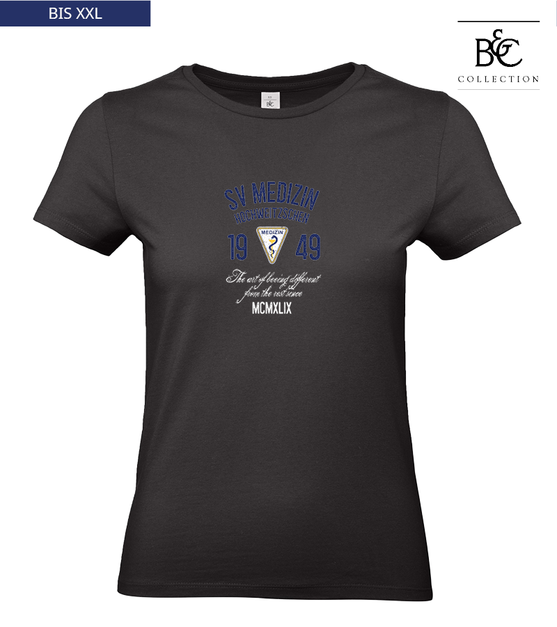 B&C Damen T-Shirt Black "Isack"