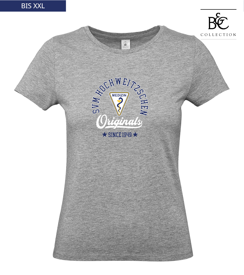 B&C Damen T-Shirt Sports Grey "Jacob"