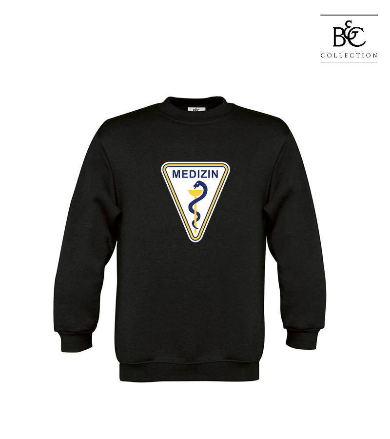 B&C Kinder Sweatshirt Black "Anton Frontprint"