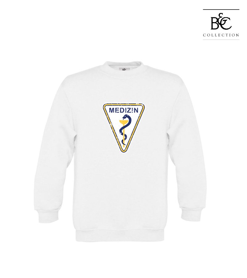 B&C Kinder Sweatshirt White "Uwe Frontprint"