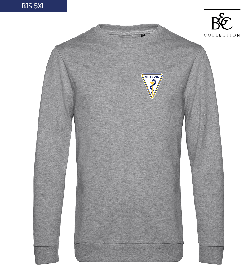 B&C Herren Sweatshirt Heather Grey "Anton"
