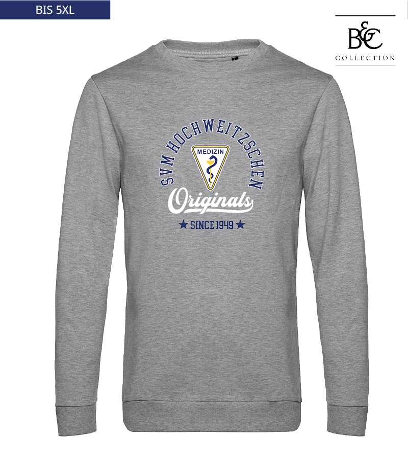B&C Herren Sweatshirt Heather Grey "Jacob"