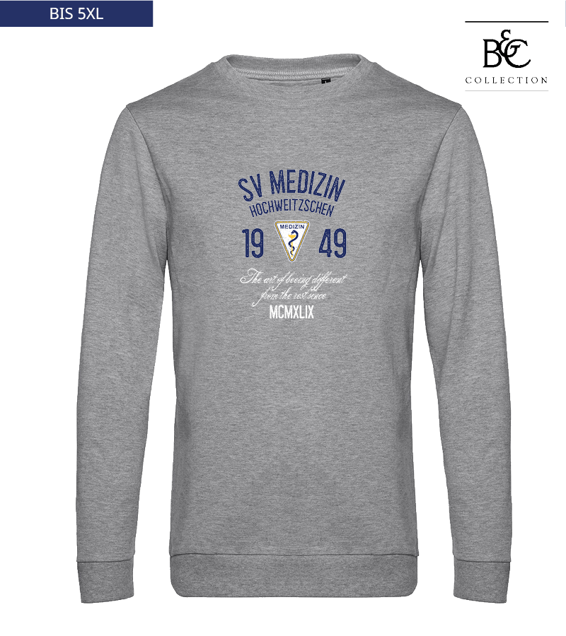 B&C Herren Sweatshirt Heather Grey "Isack"