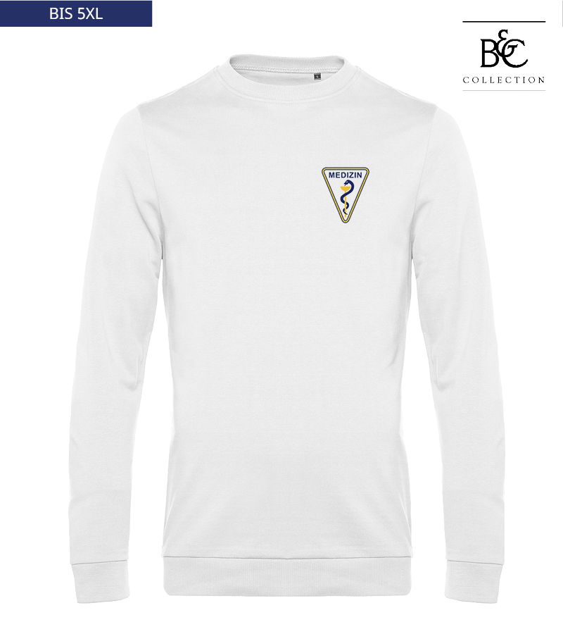 B&C Herren Sweatshirt White "Anton"