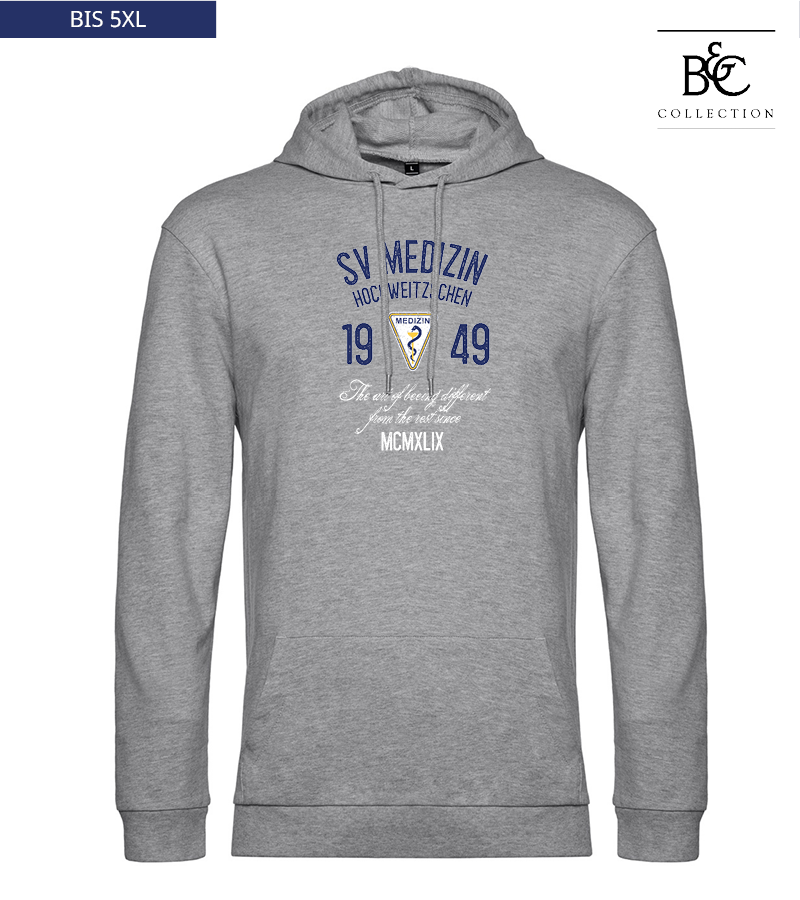 B&C Herren Hoodie Heather Grey "Isack"