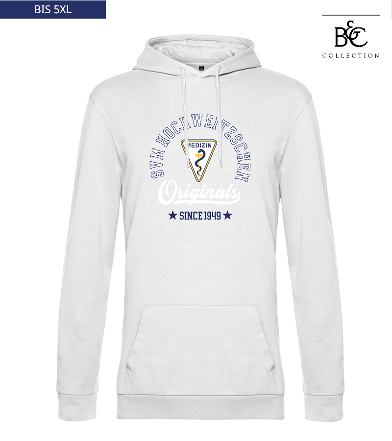 B&C Herren Hoodie White "Jacob"