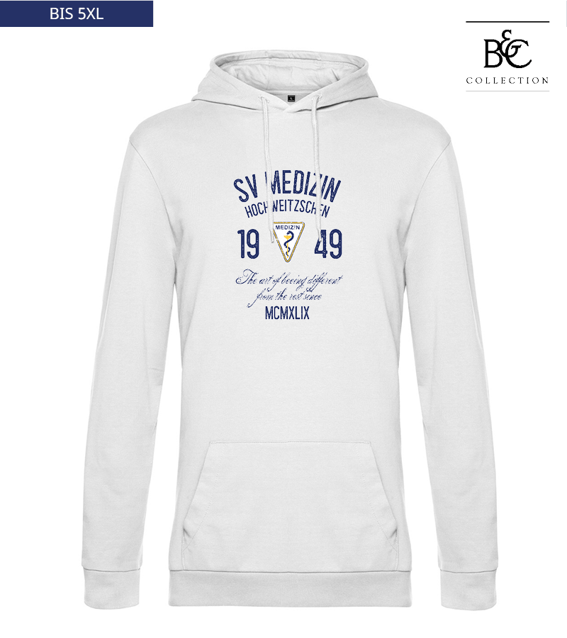 B&C Herren Hoodie White "Isack"
