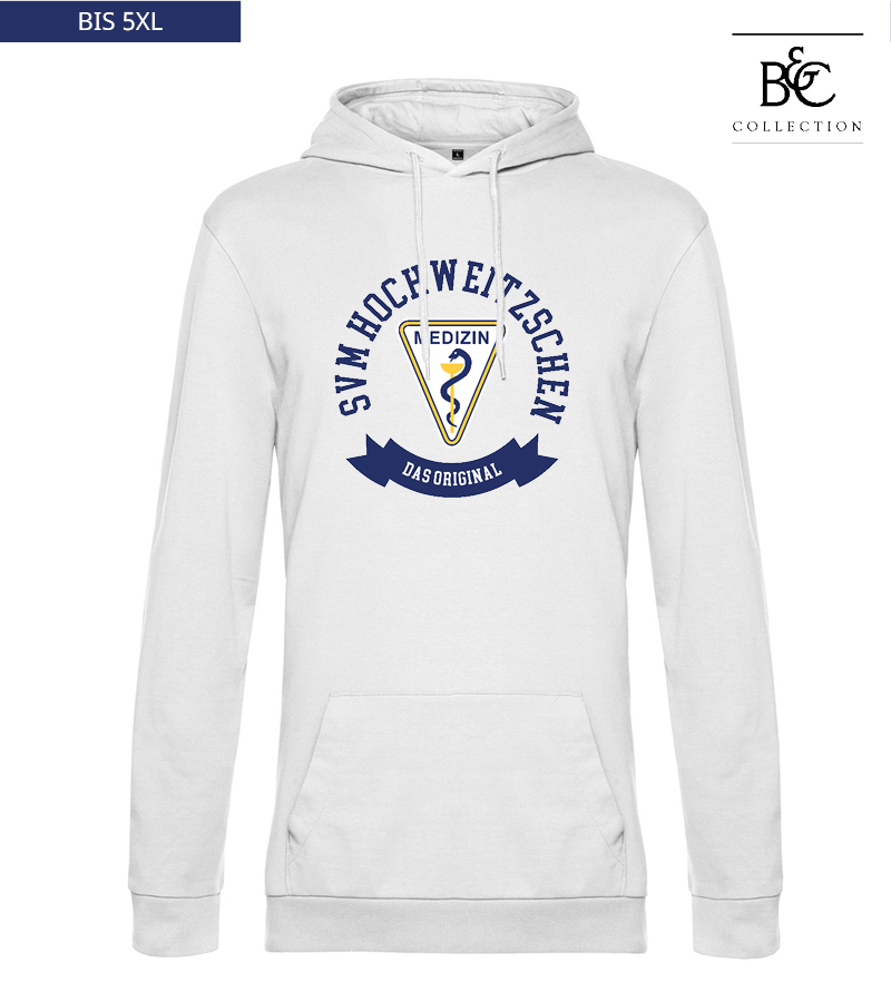 B&C Herren Hoodie White "Bono"