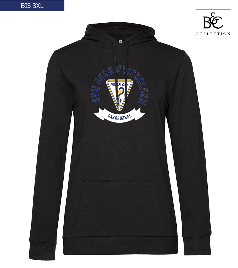 B&C Damen Hoodie Black Pure "Bono"