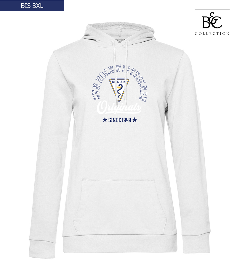 B&C Damen Hoodie White "Jacob"