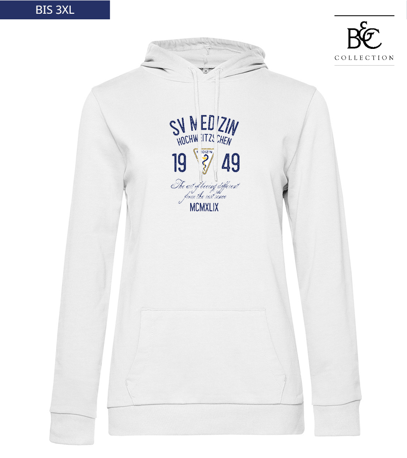 B&C Damen Hoodie White "Isack"