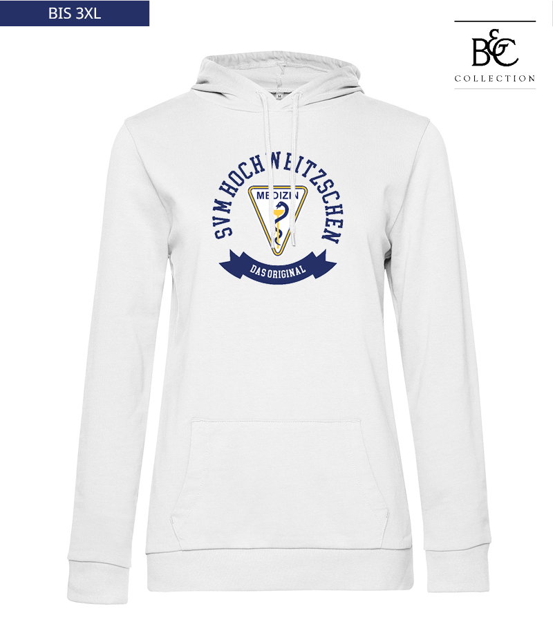B&C Damen Hoodie White "Bono"