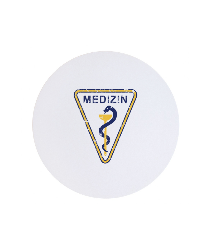 Textil Mousepad Rund White "Uwe"