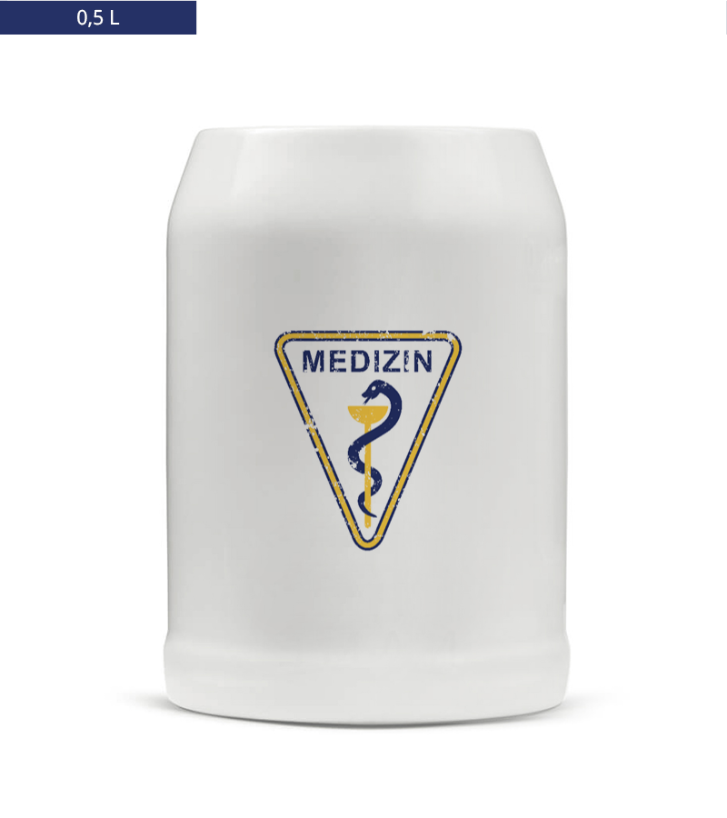 Bierkrug 0,5l White "Uwe" A