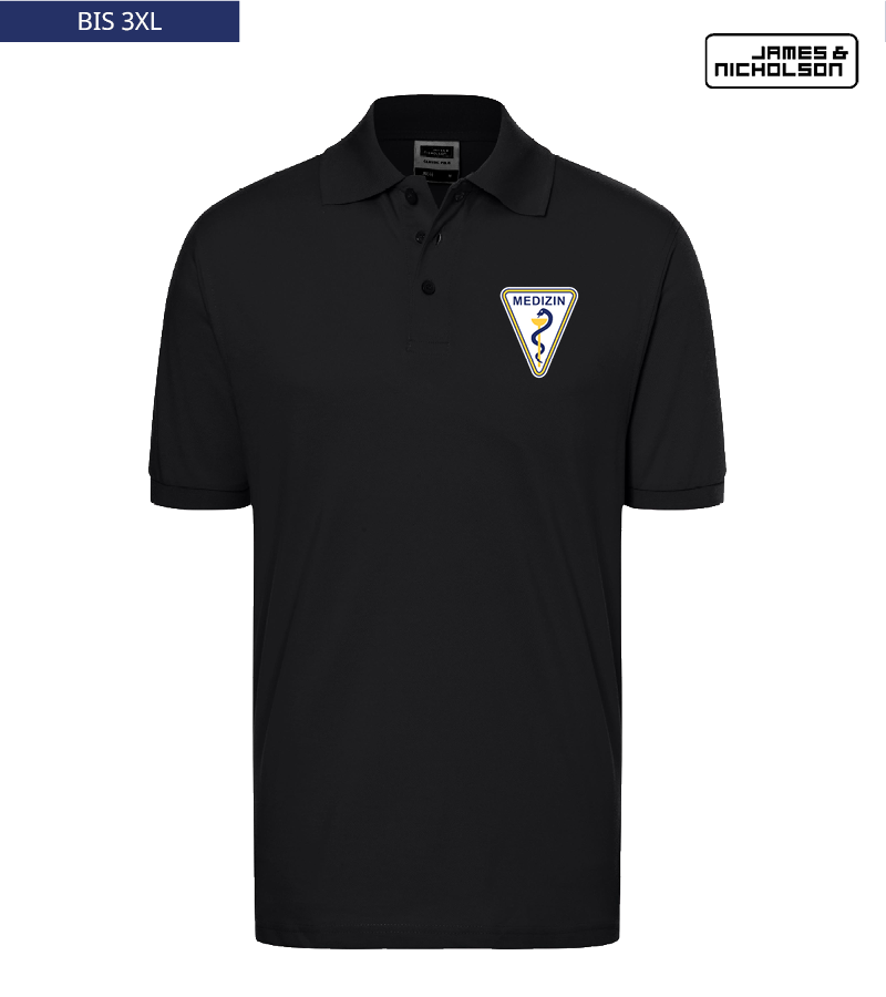J+N Herren Polo-Shirt Black "Anton"