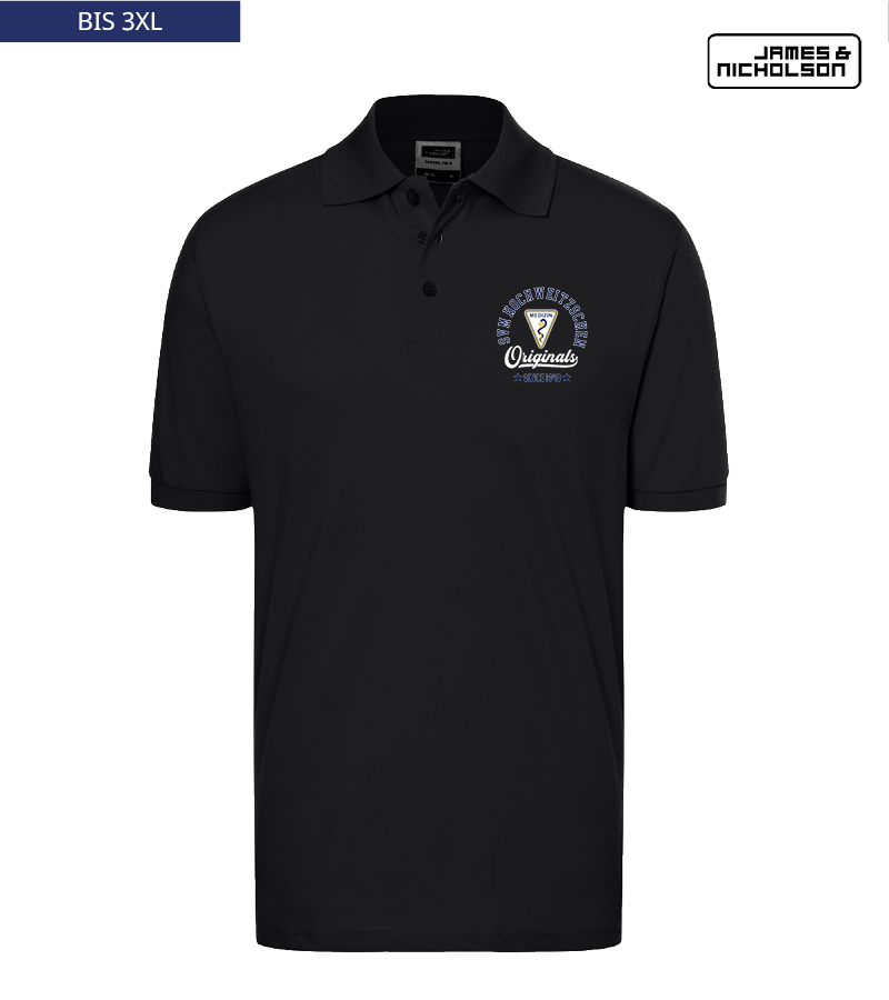 J+N Herren Polo-Shirt Black "Jacob"
