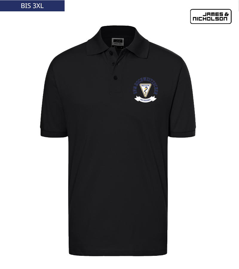 J+N Herren Polo-Shirt Black "Bono"
