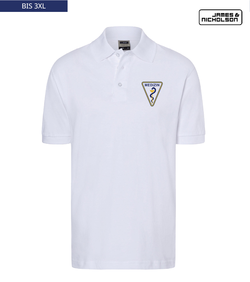 J+N Herren Polo-Shirt White "Anton"