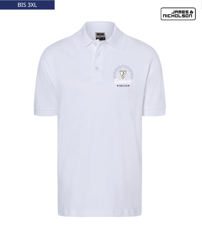 J+N Herren Polo-Shirt White "Jacob"
