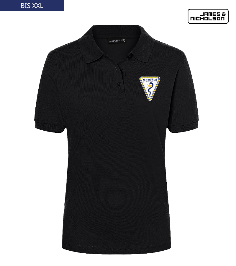 J+N Damen Polo-Shirt Black "Uwe"