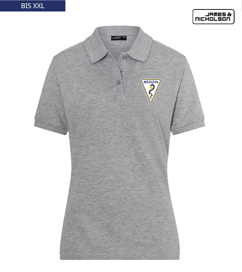 J+N Damen Polo-Shirt Heather Grey "Anton"