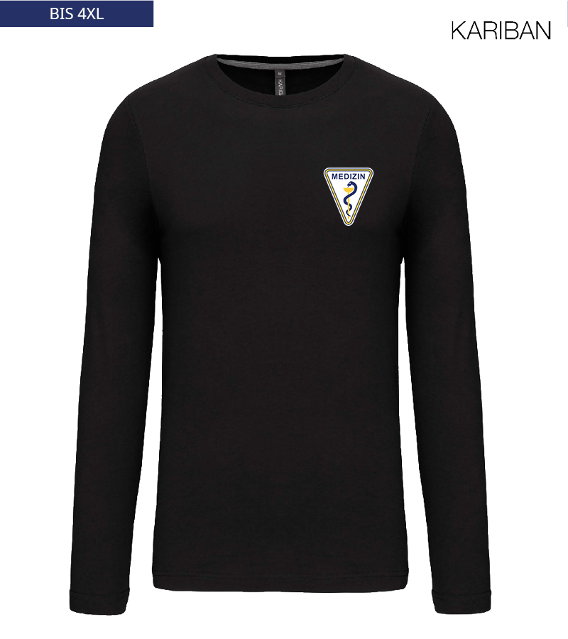 Kariban Herren Langarmshirt Black "Anton"