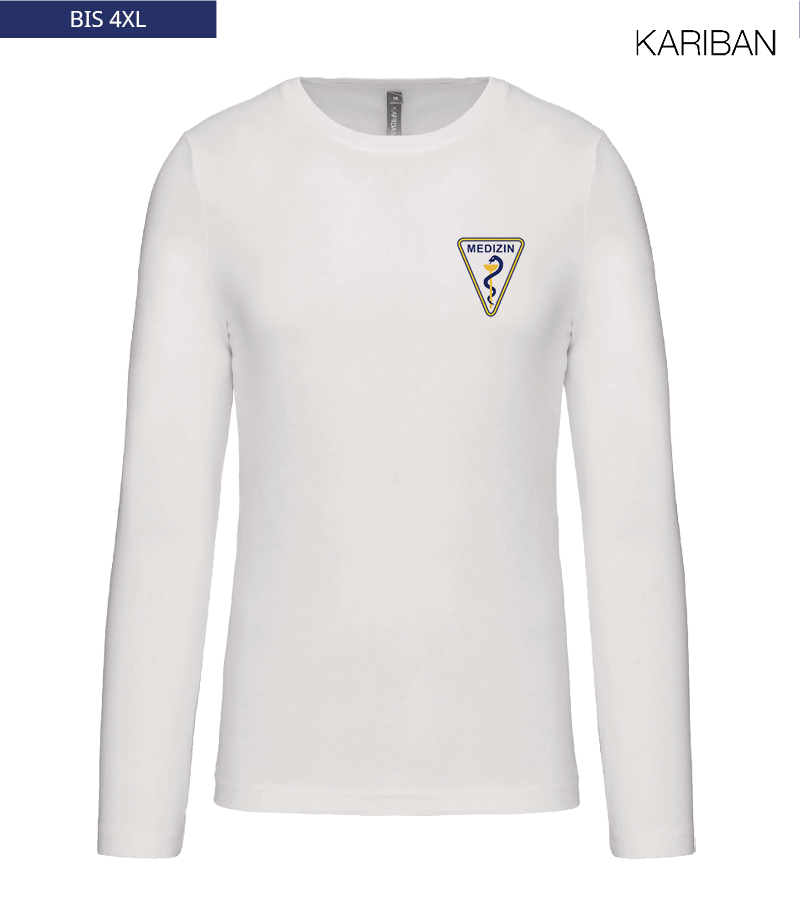 Kariban Herren Langarmshirt White "Anton"