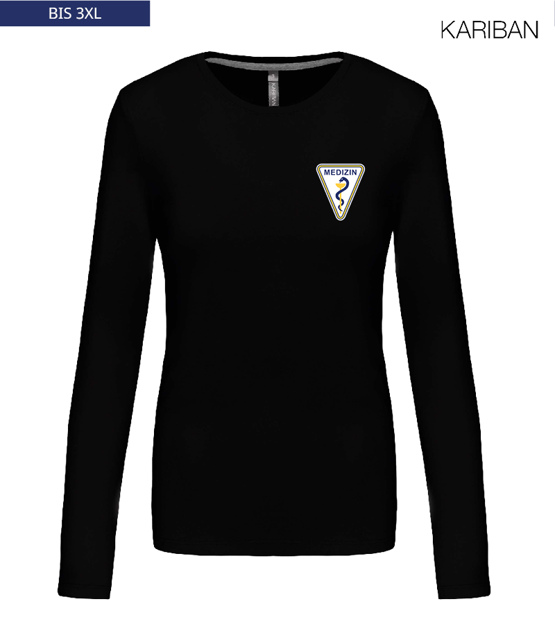 Kariban Damen Langarmshirt Black "Anton"