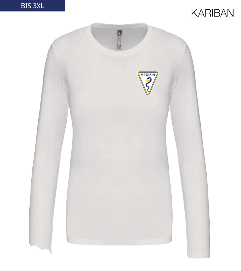 Kariban Damen Langarmshirt White "Anton"