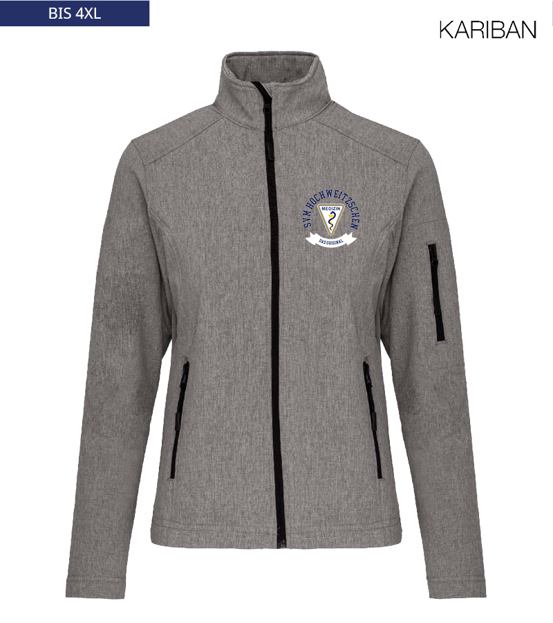 Kariban Damen Softshelljacke Marl Grey "Bono"