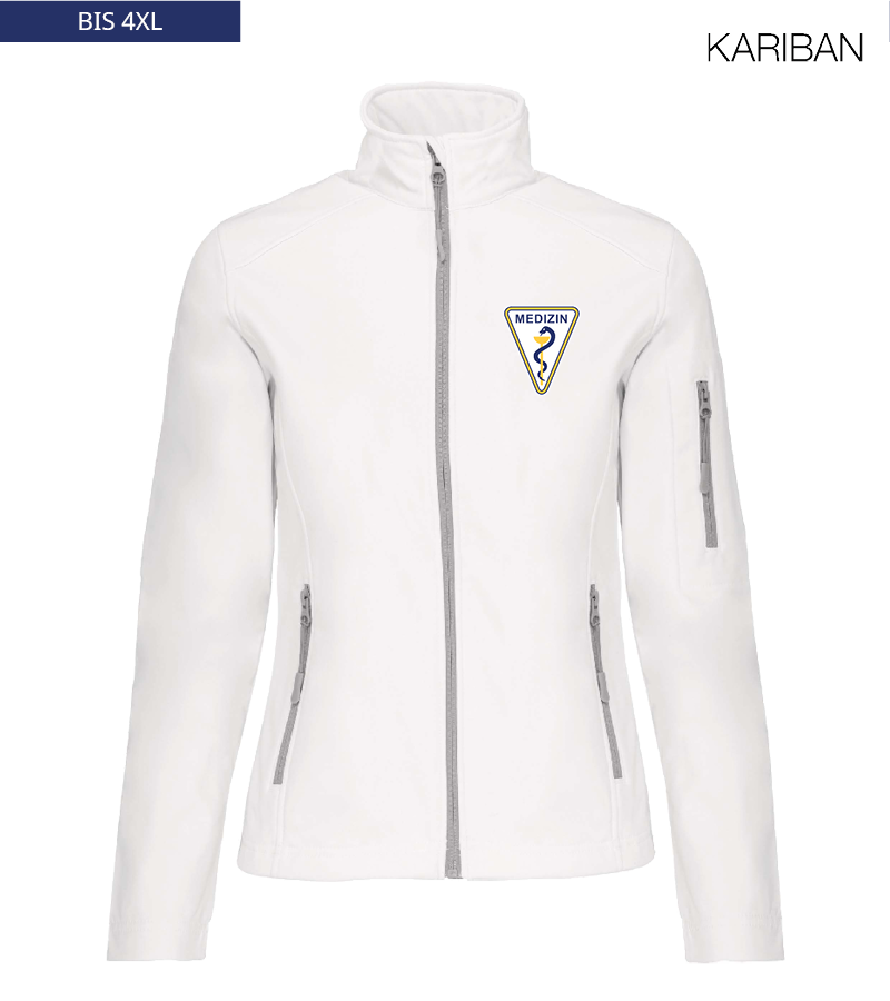 Kariban Damen Softshelljacke White "Anton"