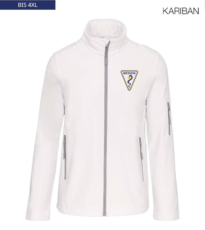 Kariban Herren Softshelljacke White "Anton"