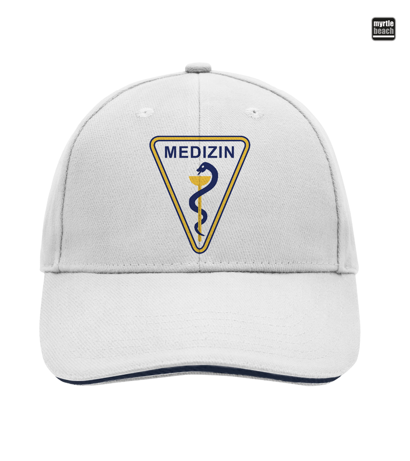 Myrtle Beach Unisex 6 Panel Sandwich Cap White "Anton"