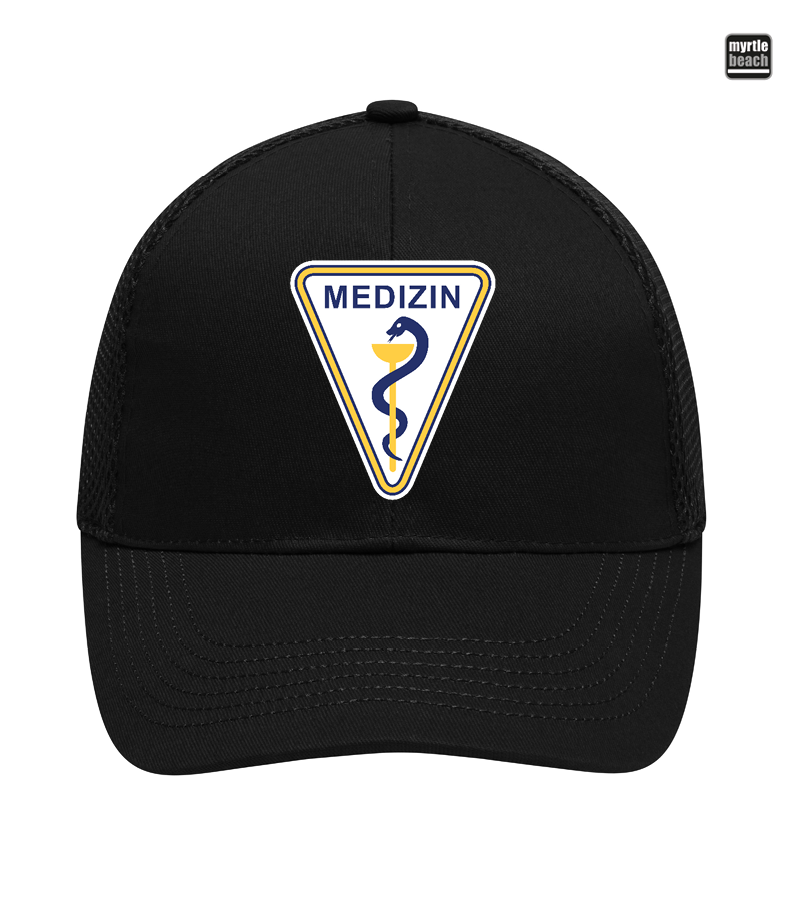 Myrtle Beach Unisex 6 Panel Air Mesh Cap Black "Anton"