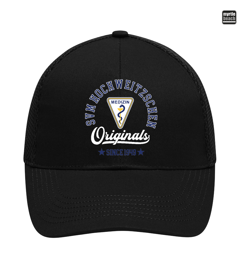 Myrtle Beach Unisex 6 Panel Air Mesh Cap Black "Jacob"