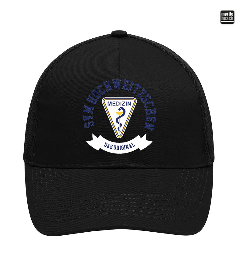 Myrtle Beach Unisex 6 Panel Air Mesh Cap Black "Bono"