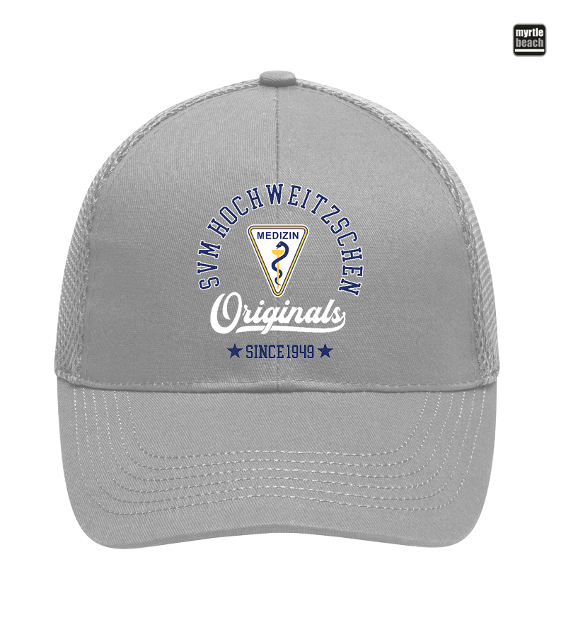 Myrtle Beach Unisex 6 Panel Air Mesh Cap Light Grey "Jacob"