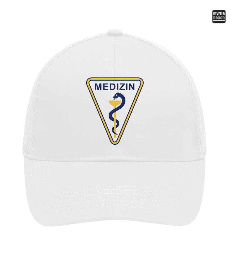 Myrtle Beach Unisex 6 Panel Air Mesh Cap White "Anton"