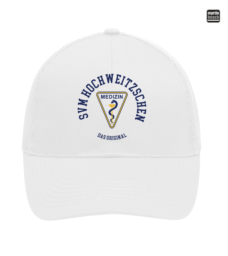 Myrtle Beach Unisex 6 Panel Air Mesh Cap White "Bono"